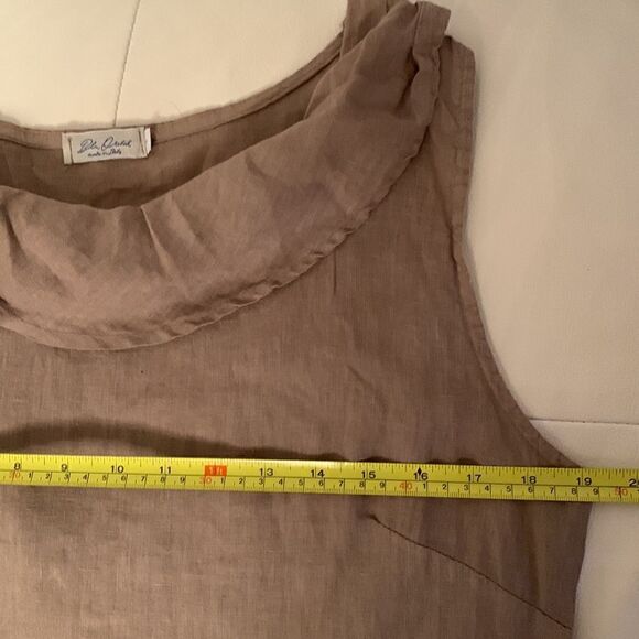 Blue Orchid Linen Dress Made in Italy Size L - Picture 3 of 8